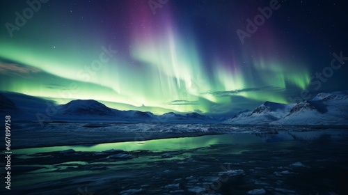 aurora over the sea