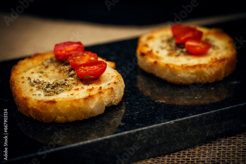 Delicious Bruschetta with tomatoes
