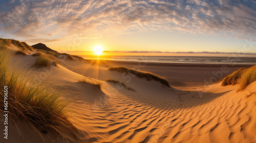 beautiful desert sunset scenery