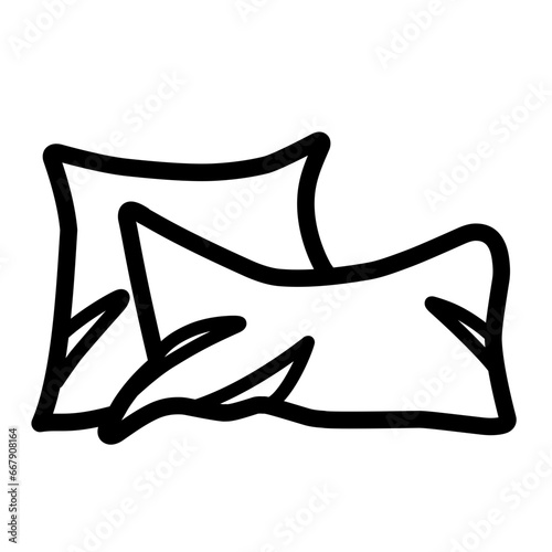 pillow line icon