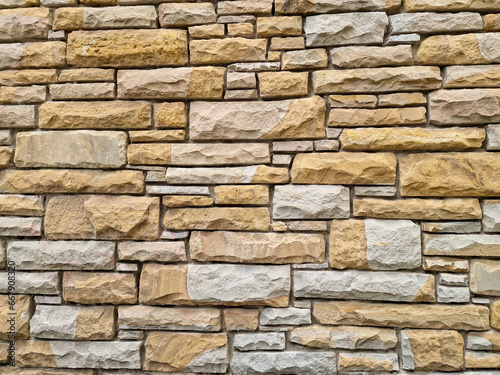 stone wall pattern  decorative texture. wall background for exterior building retro style