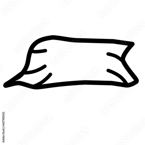 pillow line icon
