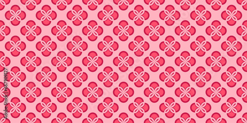 Beautiful and attractive floral seamless pattern in pink for decoration, wallpaper, wrapping paper, fabric and floor
