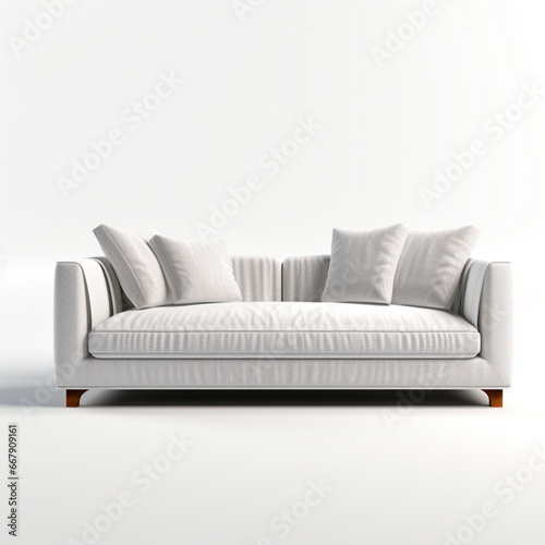 3d rendering of a 3 seater sofa, photorealistic, detailed, white background