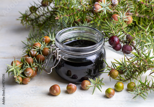 Juniper Molasses or syrup, Turkish name; Andiz (Ardic) Pekmezi photo