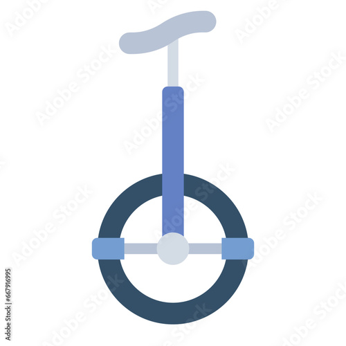 Unicycle flat icon
