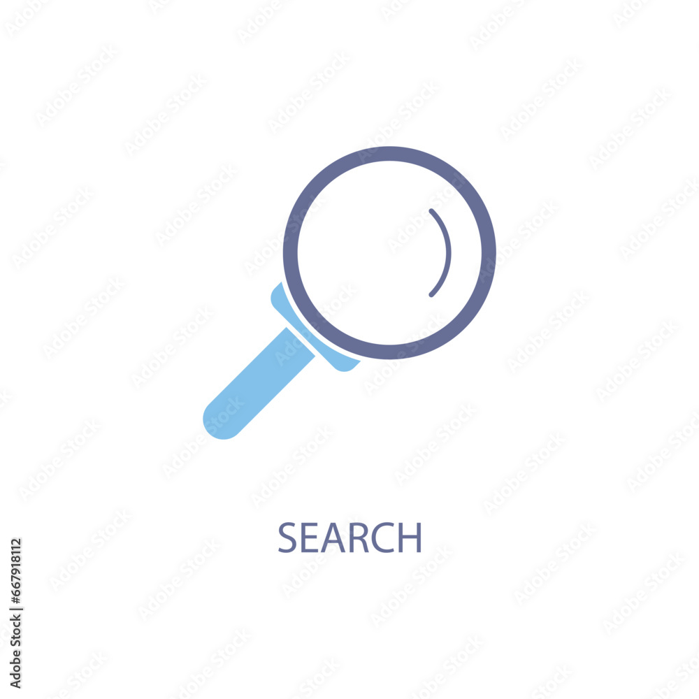 search concept line icon. Simple element illustration.search concept outline symbol design. search concept line icon. Simple element illustration.search concept outline symbol design.