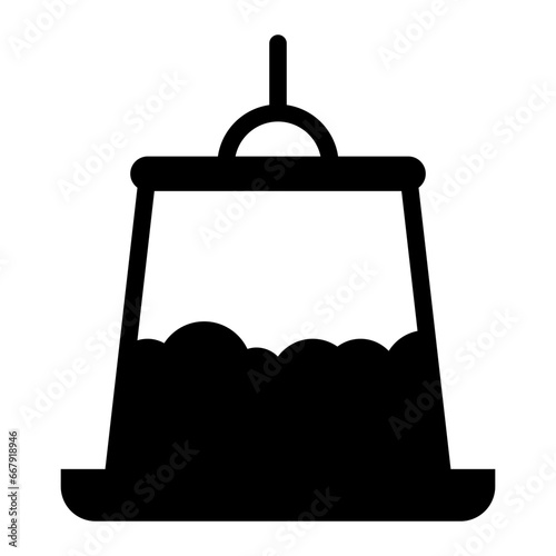 Feeder black solid glyph icon