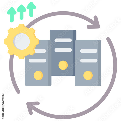 Modernization Flat Icon