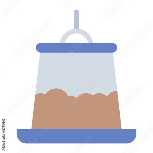 Feeder color flat icon