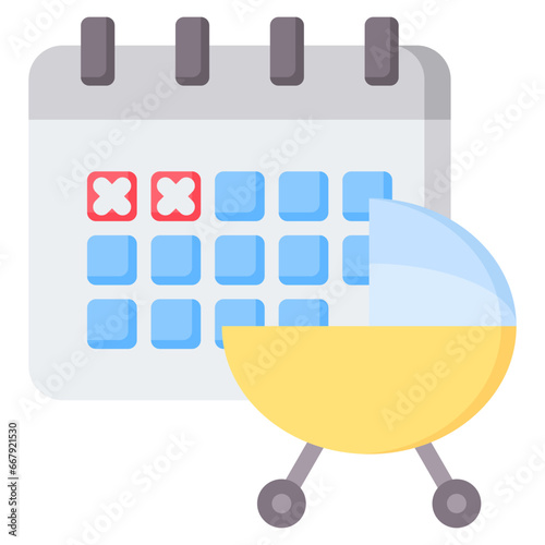 Parental Leave Flat Icon