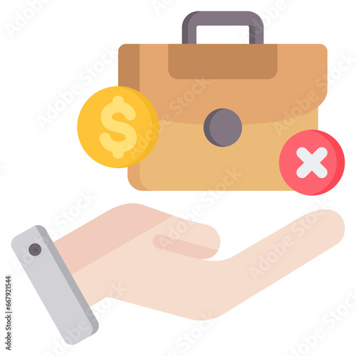 Severance Pay Flat Icon