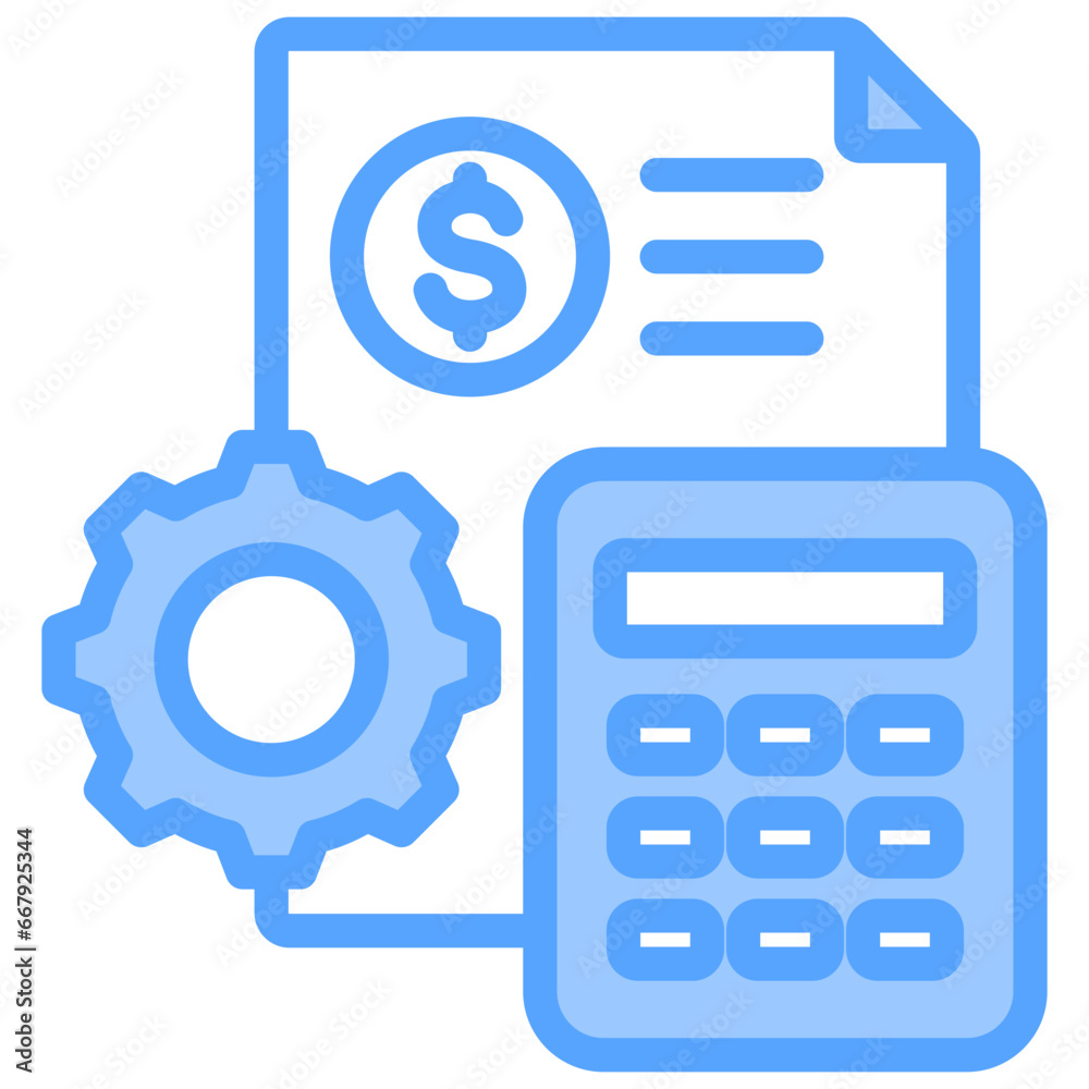 Management Accounting Blue Icon Management Accounting Blue Icon