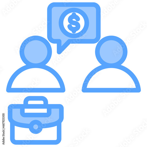 Provide Advice Blue Icon