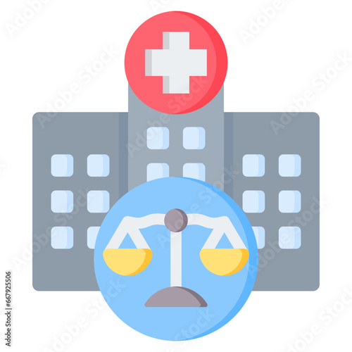 Hospital Advocate Flat Icon