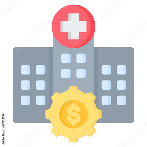 Healthcare Industry Flat Icon