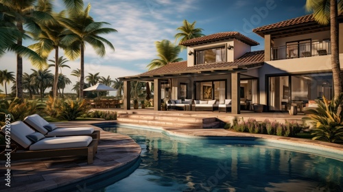 Stylish vacation homes in sought-after destinations © vectorizer88
