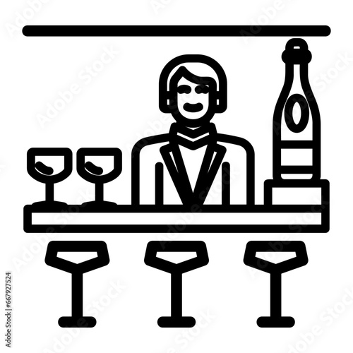 hotel bar icon