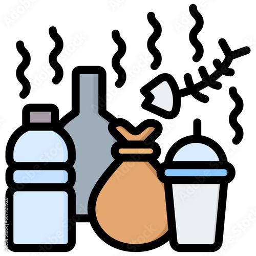 Air Pollution Outline Color Icon