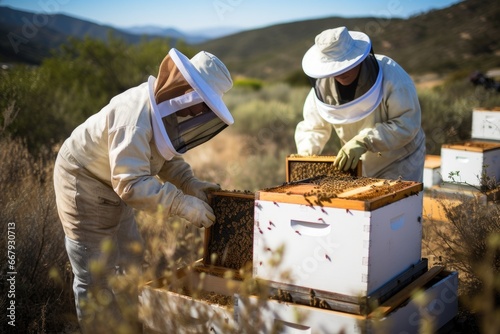 Beekeeping and pollinator conservation © furyon