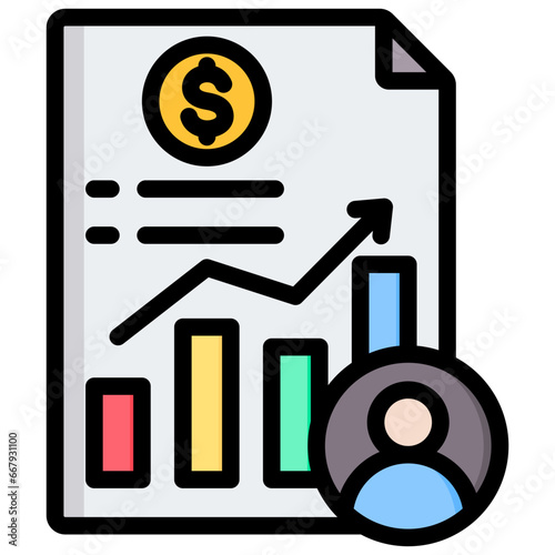 Accountant Outline Color Icon