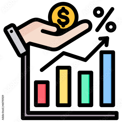 Creditor Outline Color Icon