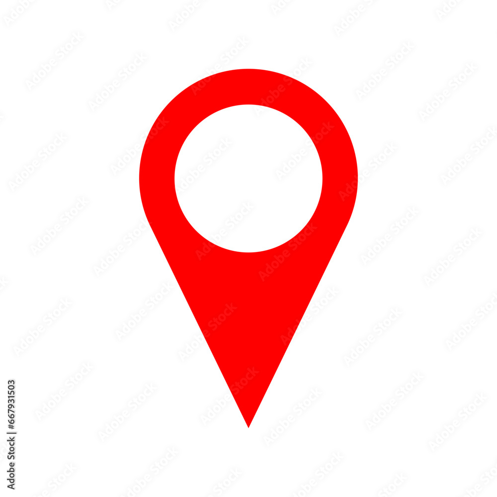 Red Location Pointer Pin or You Are Here Marker Hotspot Symbol Sign Icon. Vector Image.
Red Location Pointer Pin or You Are Here Marker Hotspot Symbol Sign Icon. Vector Image.