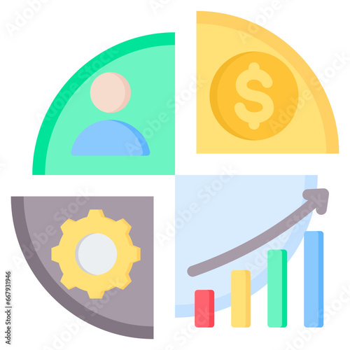 Balanced Scorecard Flat Icon