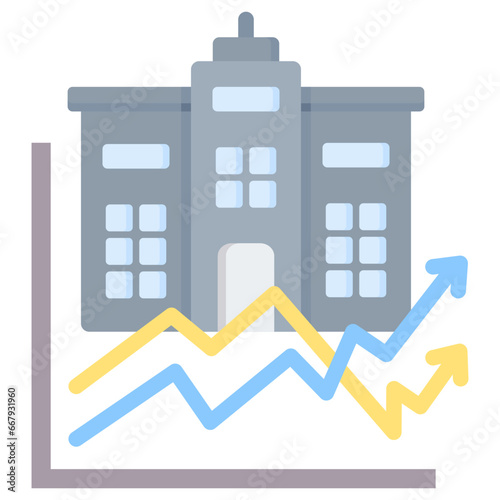 Public Company Flat Icon