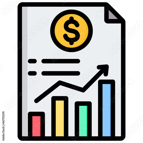 Monetary Outline Color Icon