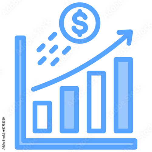 Profitability Blue Icon
