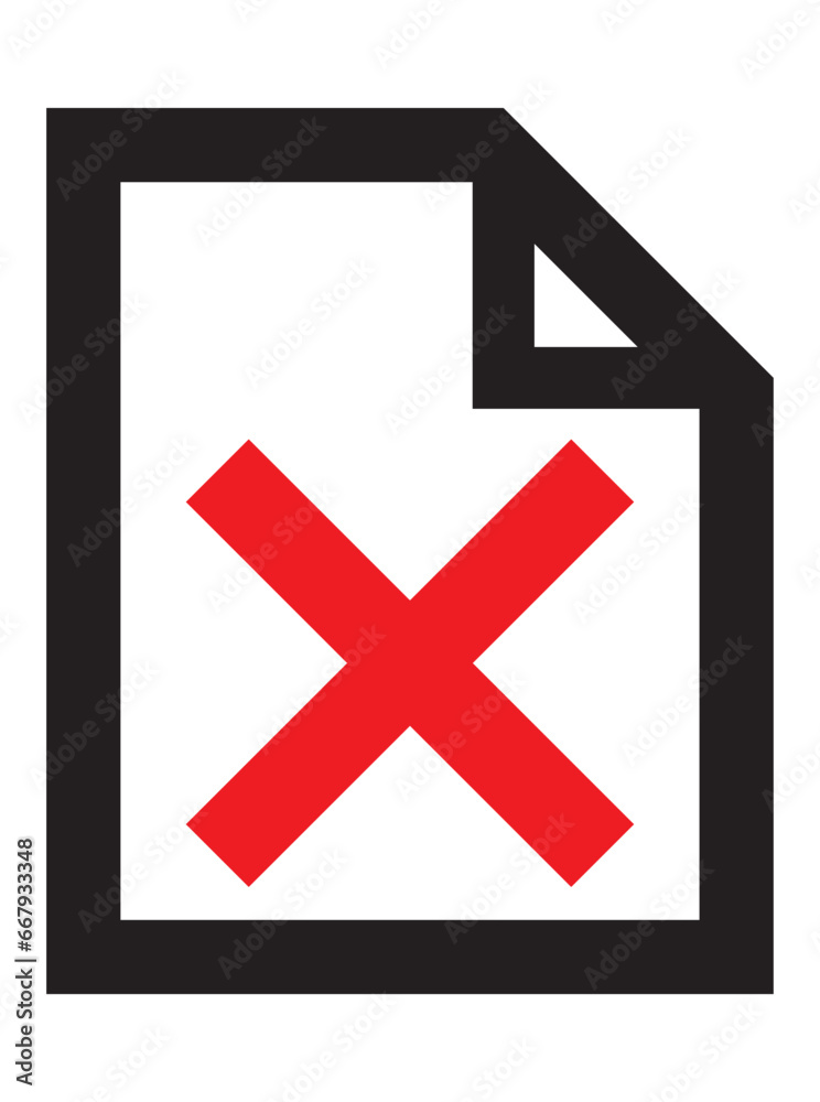 書類の中にアイコンがあるイラスト