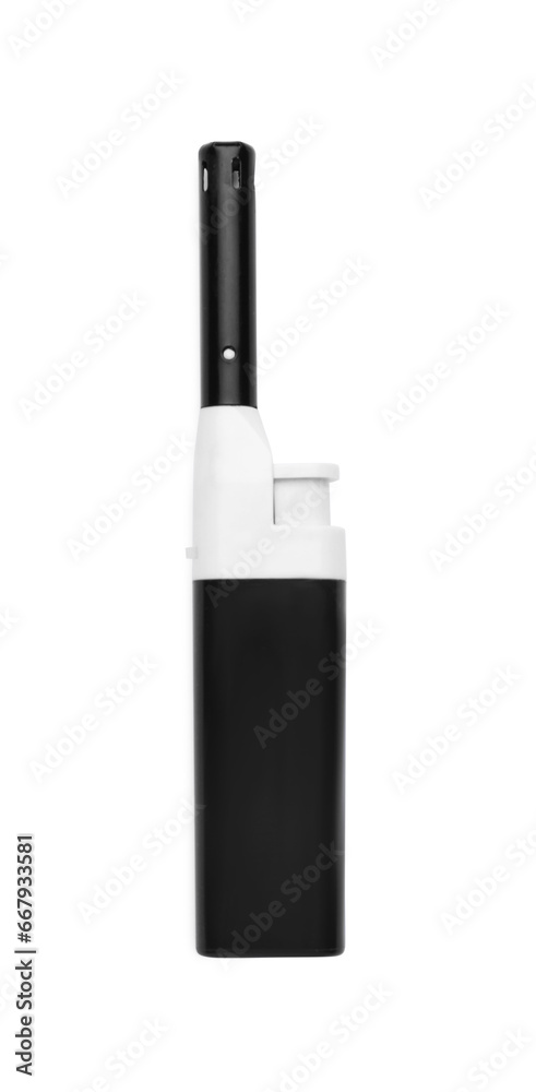 Gas lighter for stove isolated on white, top view Gas lighter for stove isolated on white, top view