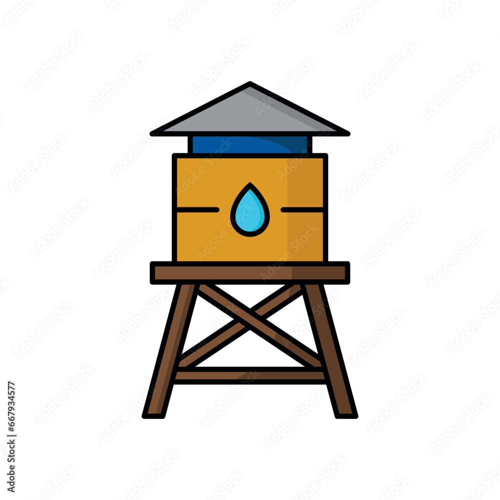 Water Tank Icon Vector Design Template Water Tank Icon Vector Design Template