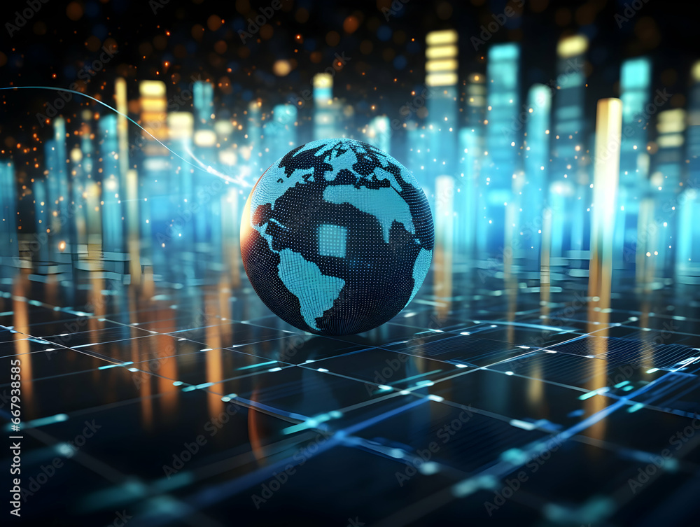 Business and economic growth and development, Business and digital communication, World business communication, Business Photo with world map Business and economic growth and development, Business and digital communication, World business communication, Business Photo with world map