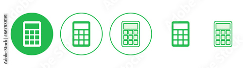 Calculator icon set. Accounting calculator icon. calculator vector