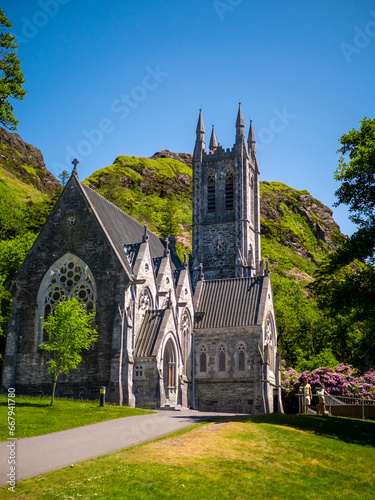 Galway, Ireland - 06-03-2023 : Kylemore’s Neo-Gothic Church, in Connemara (next to the abbey) photo