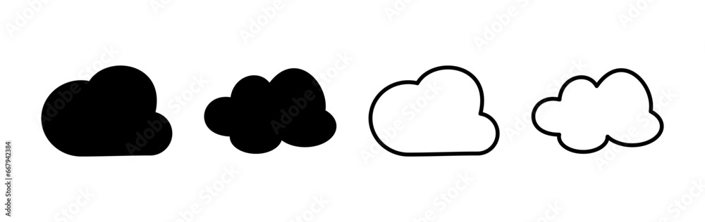 Cloud icon vector. cloud data. cloud services Cloud icon vector. cloud data. cloud services