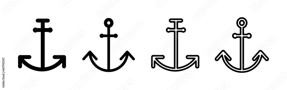 Anchor icon vector. Anchor sign. marine symbol Anchor icon vector. Anchor sign. marine symbol