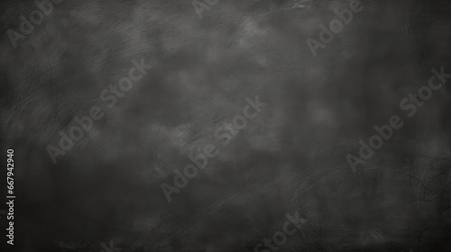 Close up of clean school horizontal black board texture, black board copy space background, empty Chalk black board as a background