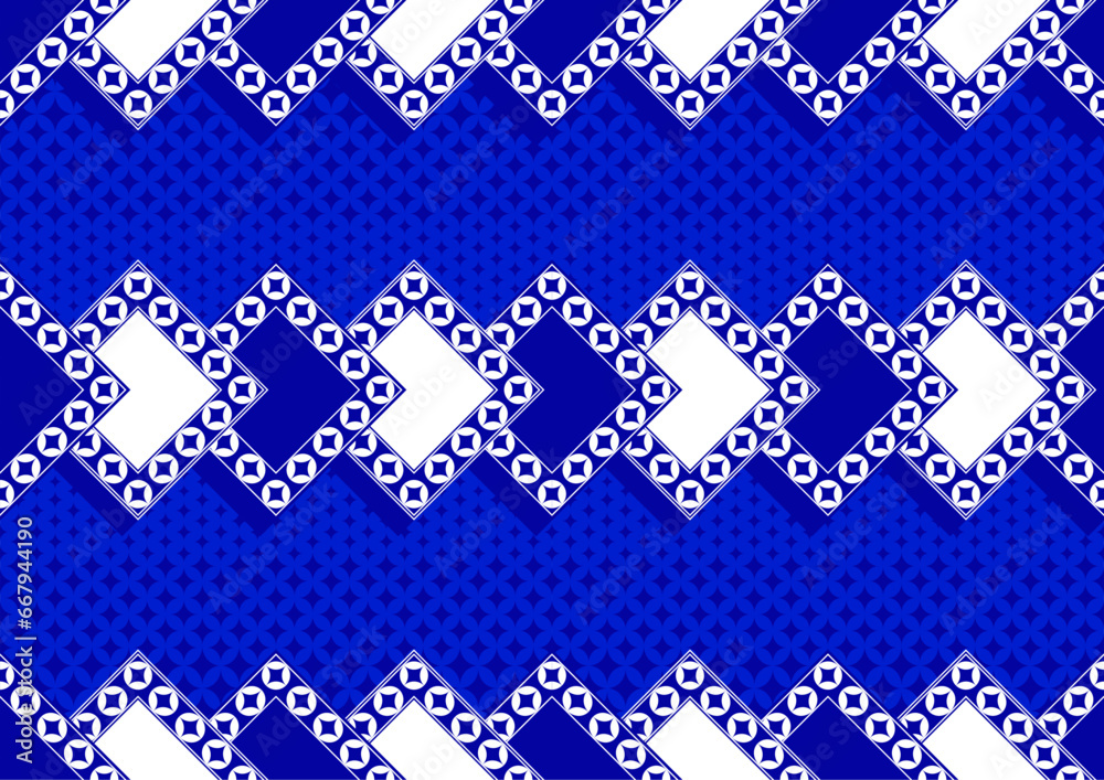 Fototapeta premium Minimal Geometric Pattern with Star Shapes, Stylish Design for Cards and Banners, Monochromatic Star Shapes on Line Background, Versatile Vector Design