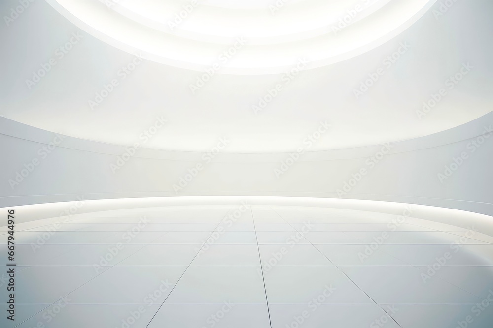 Abstract futuristic architecture background, Minimal technology white backdrop