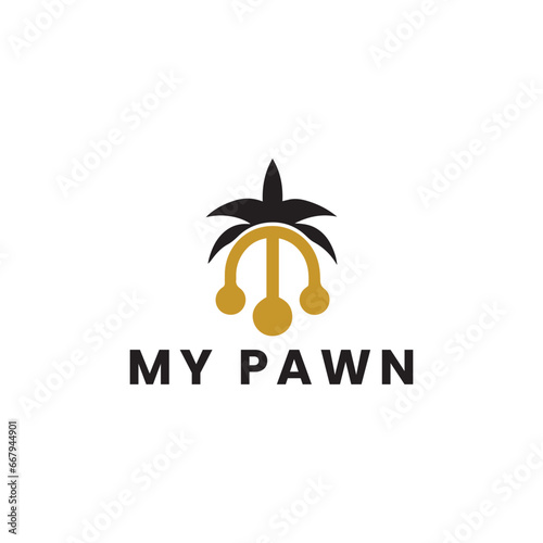 pawn logo design vector format