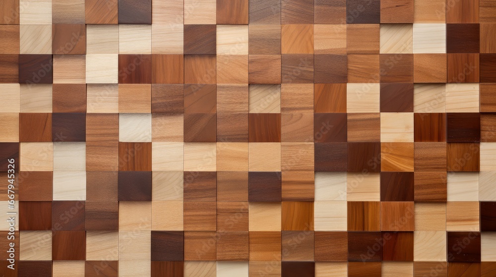 Wood marquetry wall parquet, abstract pattern background