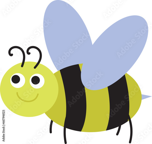 bee cute insect illustration isolate