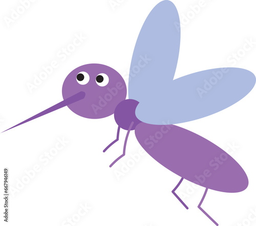 mosquito cute insect illustration isolate