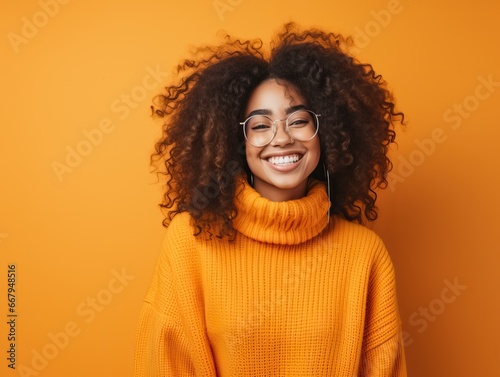 Beautiful black woman portr...