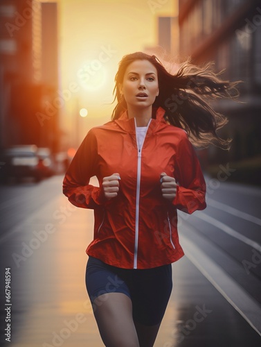 Female urban runner, genera...