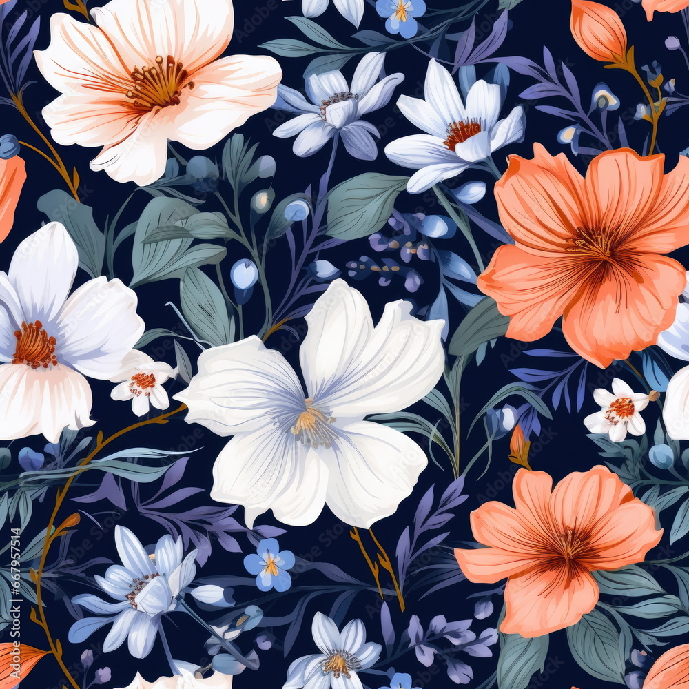 seamless flower, colorful wallpaper seamless flower, colorful wallpaper