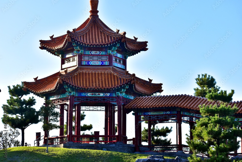 Obraz premium 中国庭園 燕趙園 鳥取県 鳥取